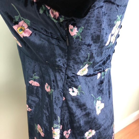 Free People | Women's Velvet Floral Dress - Picture 3 of 3